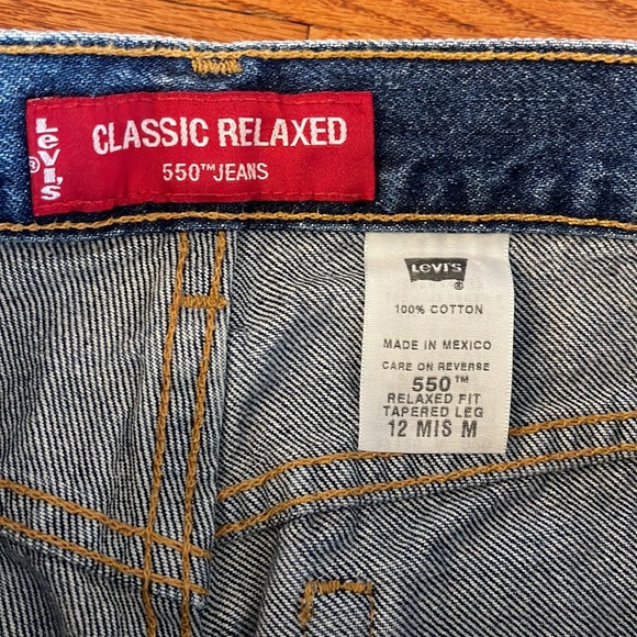Levi’s 550 Classic Relaxed Tapered Leg Y2K 100% Cotton 12 PERFECT CONDITION - Picture 7 of 7